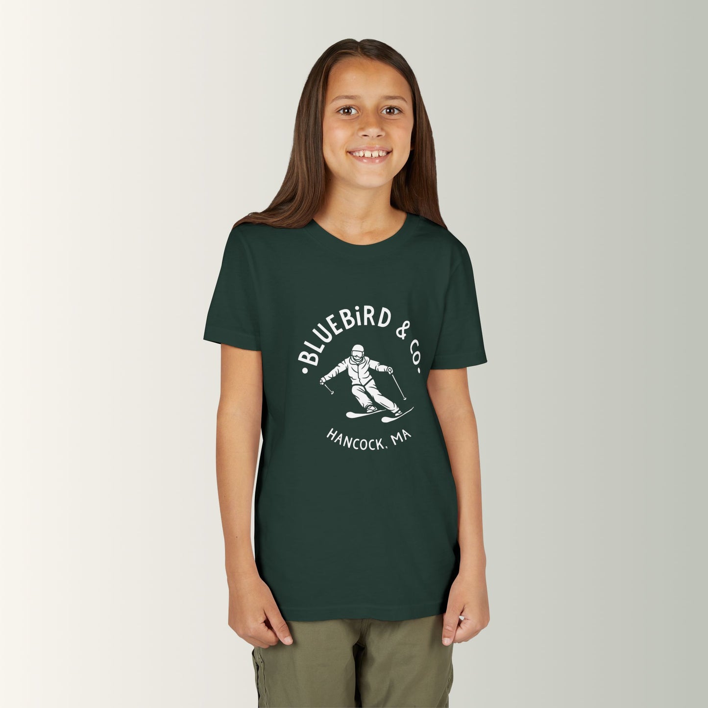 Bluebird & Co Youth Tee (Skier)